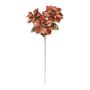 Poinsettia x 3 Spray - Metallic Orange / Brown -  81cm