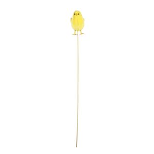 10cm Chick on 50cm Wooden Stick - 12 per bag