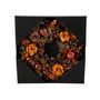 Autumn Wreath - Natural  Flower / Apples / Cones - Rust - 30cm