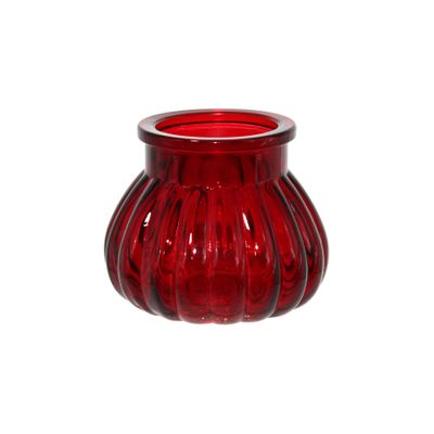 Veneto Bubble Jar  - 7.5cm - Red