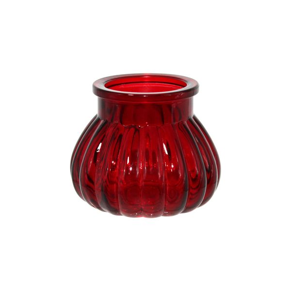 Veneto Bubble Jar  - 7.5cm - Red