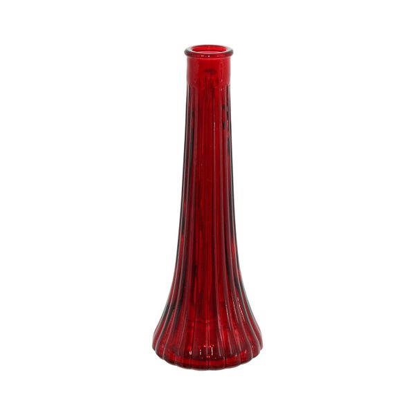 Ashley Bud Vase - H21cm - Red