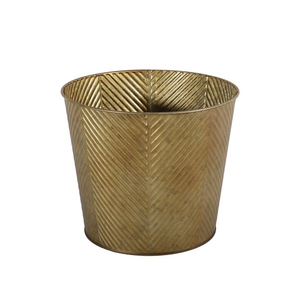 19cm Antique Wash Lined Heather Zinc