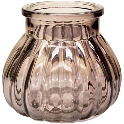 Grey Veneto Bubble Glass Jar Vase (7.5cm)