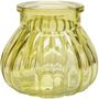 Yellow Veneto Bubble Glass Jar Vase (7.5cm)