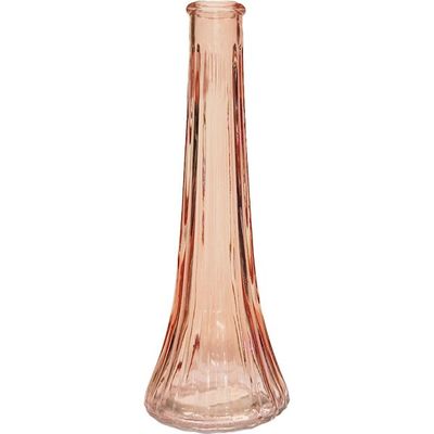 Pink Ashley Bud Glass Vase (21cm)