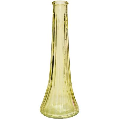 Yellow Ashley Bud Glass Vase (21cm)