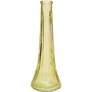 Yellow Ashley Bud Glass Vase (21cm)