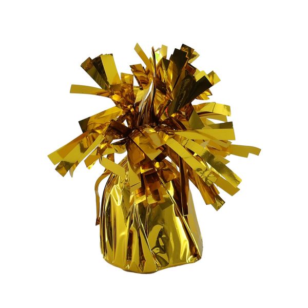 Gold Foil Balloon Weight with Tag