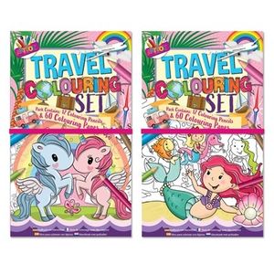 Mermaid and Unicorns Colouring Set