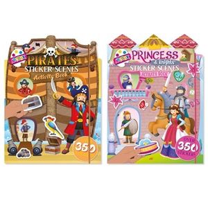 Pirates and Princess Colouring Sticker Book