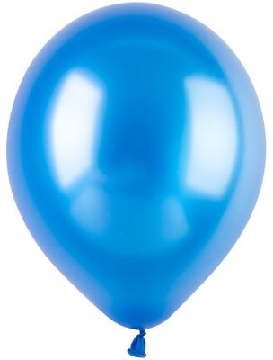 Balonevi Metallic Blue Latex Balloon - 10 inch - 100pc