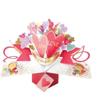 3D Pop Up Card by Second Nature Love Hearts