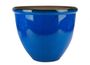 CERAMIC LOOK PLANTER 30CM DARK BLUE 