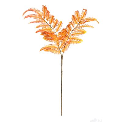 Botanica Fern Branch - Orange - 111cm