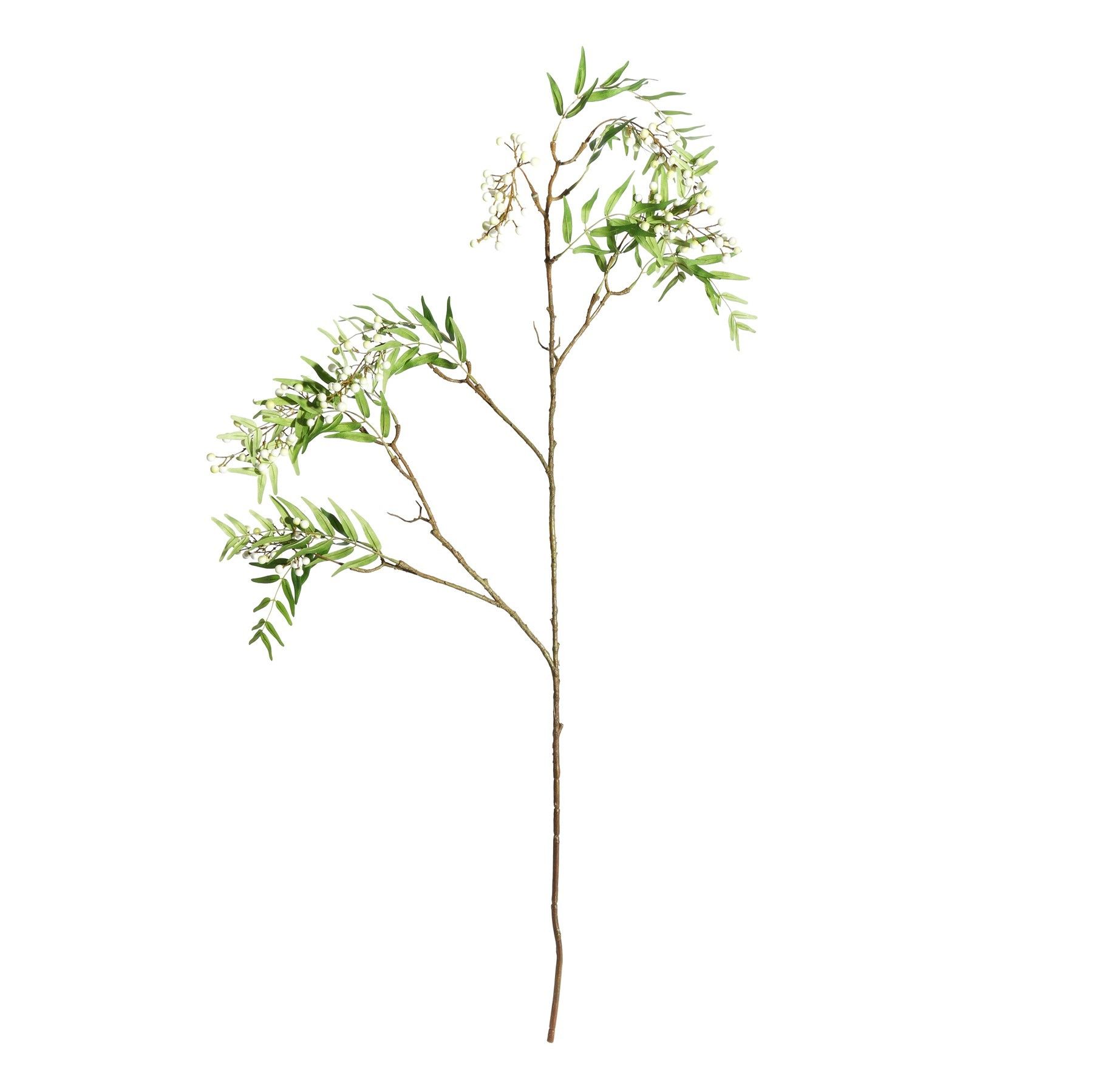 Botanica Berry Branch - White - 126cm