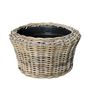 Drypot Rattan Basket - Grey - Dia 54cm x H34cm                                  