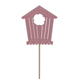 Pink Birdhouse Bloomy 7.5cm