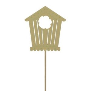 Birdhouse Bloomy 7.5cm Yellow