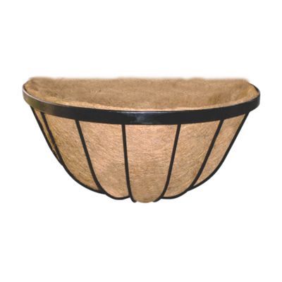 35cm Wrought Iron Wall Basket with Coco Liner