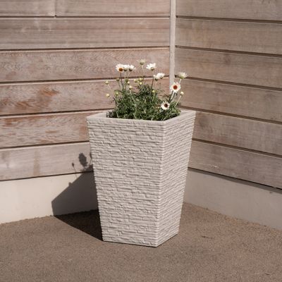Stone Tall Slate Planter 