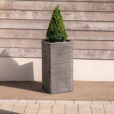 Tall Square Amalfi Pewter