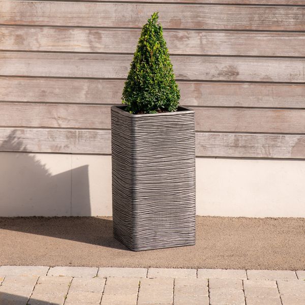 Tall Square Amalfi Pewter