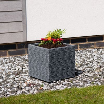 Ash Slate Planter Square 32cm x 32cm