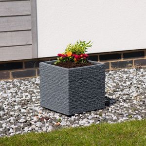 Ash Slate Planter Square 32cm x 32cm