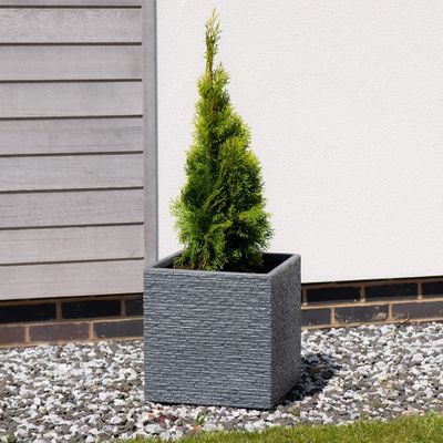 Ash Slate Planter Square 38cm x 38cm