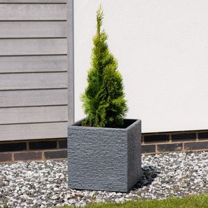Ash Slate Planter Square 38cm x 38cm