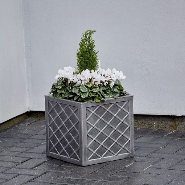 Pewter Small Lazio Planter 32cm x 32cm  
