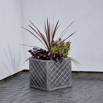 Pewter Large Lazio Planter 38cm x 38cm   
