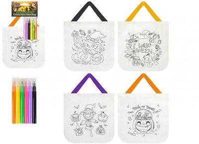 Halloween Colour me in bag 