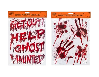 Blood Window Sticker