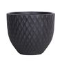 Hortus Outdoor -  Diamond Patterned Embossed Planter Set x 4 - Anthracite /Black