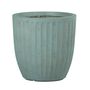 Hortus Outdoor - Ribbed Planter Set x 3 - Grey/Green