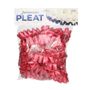 red pleated poly