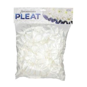 white pleated poly ribbon