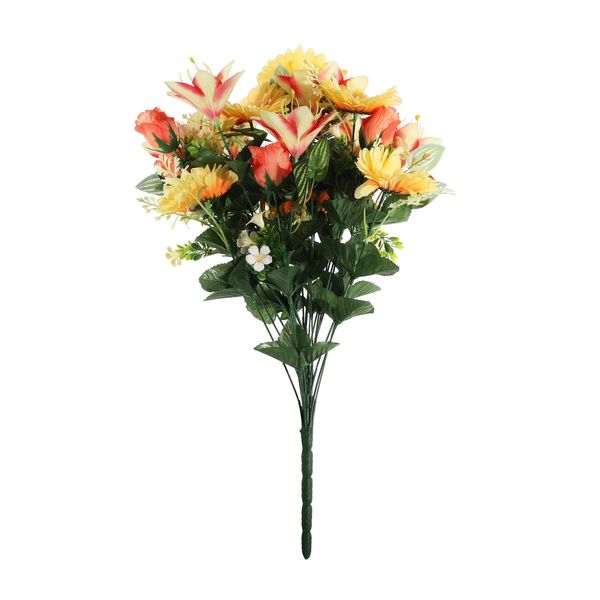Pembroke Gerbera, Rose and Lilies Mixed Bush x 24 - Orange