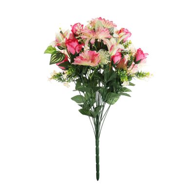 Pembroke Gerbera, Rose and Lilies Mixed Bush x 24 - Pink