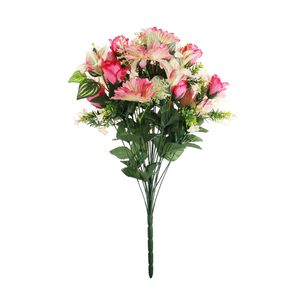 Pembroke Gerbera, Rose and Lilies Mixed Bush x 24 - Pink