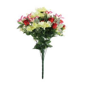 Pembroke Gerbera, Rose and Lilies Mixed Bush x 24 - Red