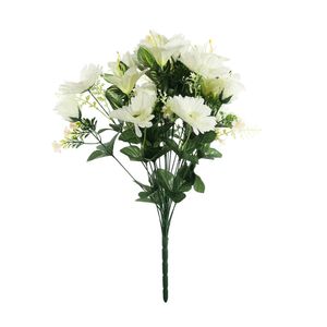 Pembroke Gerbera, Rose and Lilies Mixed Bush x 24 - White