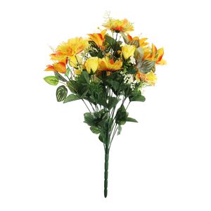 Pembroke Gerbera, Rose and Lilies Mixed Bush x 24 - Yellow