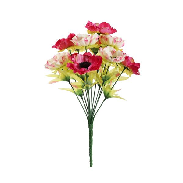 Pembroke Satin Anemones Mixed Bush x 12 - Fuchsia