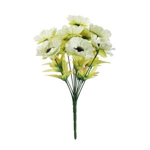 Pembroke Satin Anemones Mixed Bush x 12 - Cream
