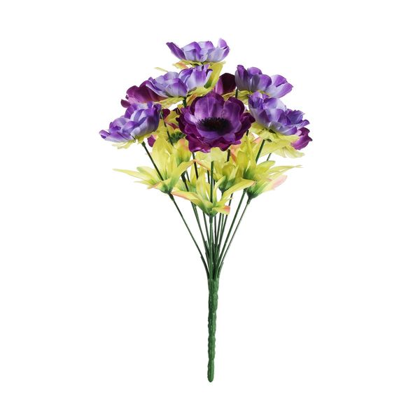 Pembroke Satin Anemones Mixed Bush x 12 - Lavender