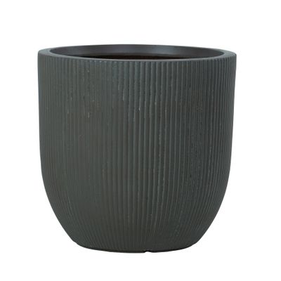 Hortus Outdoor -  Ribbed  Frost Proof Planter Set  x 3 - Grey 