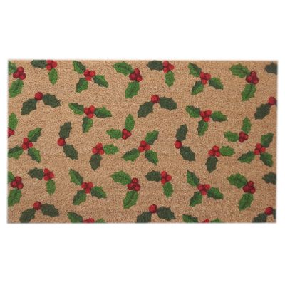 Doormat - Holly with Berries - 45x75cm